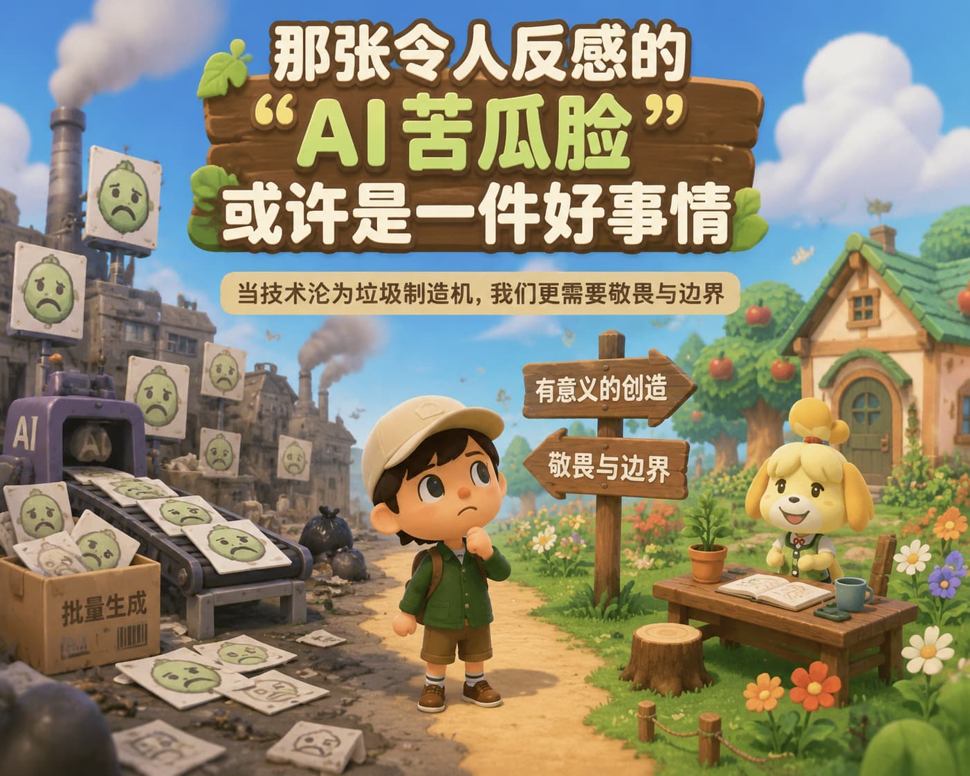 那张令人反感的AI苦瓜脸,或许是一件好事情